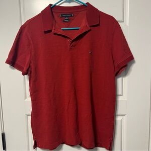 Tommy Hilfiger Red Polo Classic Piqué Knit